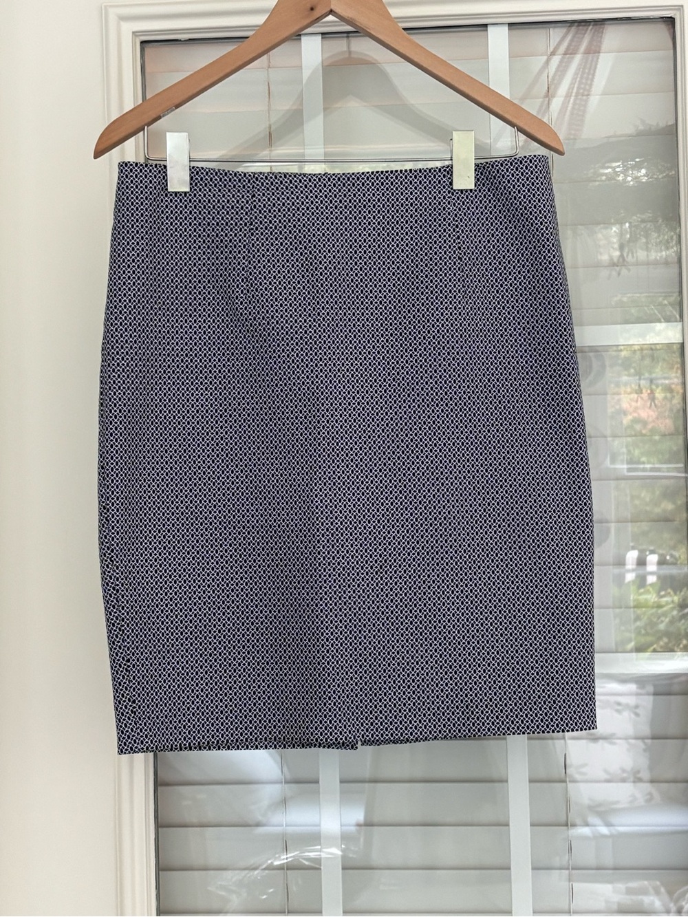 Pencil skirt, blue/black, professional, size 6